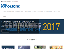 Tablet Screenshot of forsondsap.fr